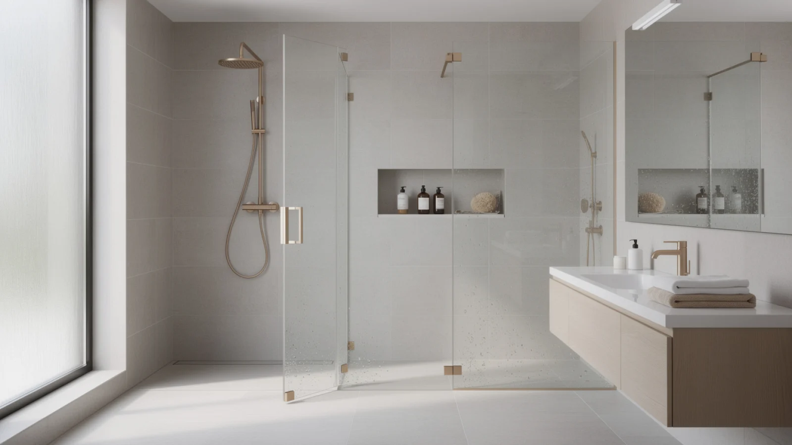 La porte de douche : allier praticité et esthétique dans votre salle de bains